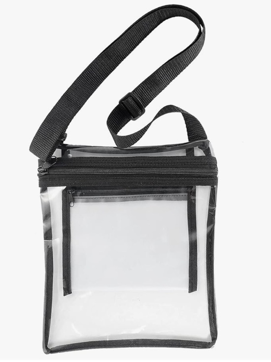 Clear Stadium Bag Handbags - 2 for $30 🆕 Transparent Crossbody Stadium Bag with Black Trim